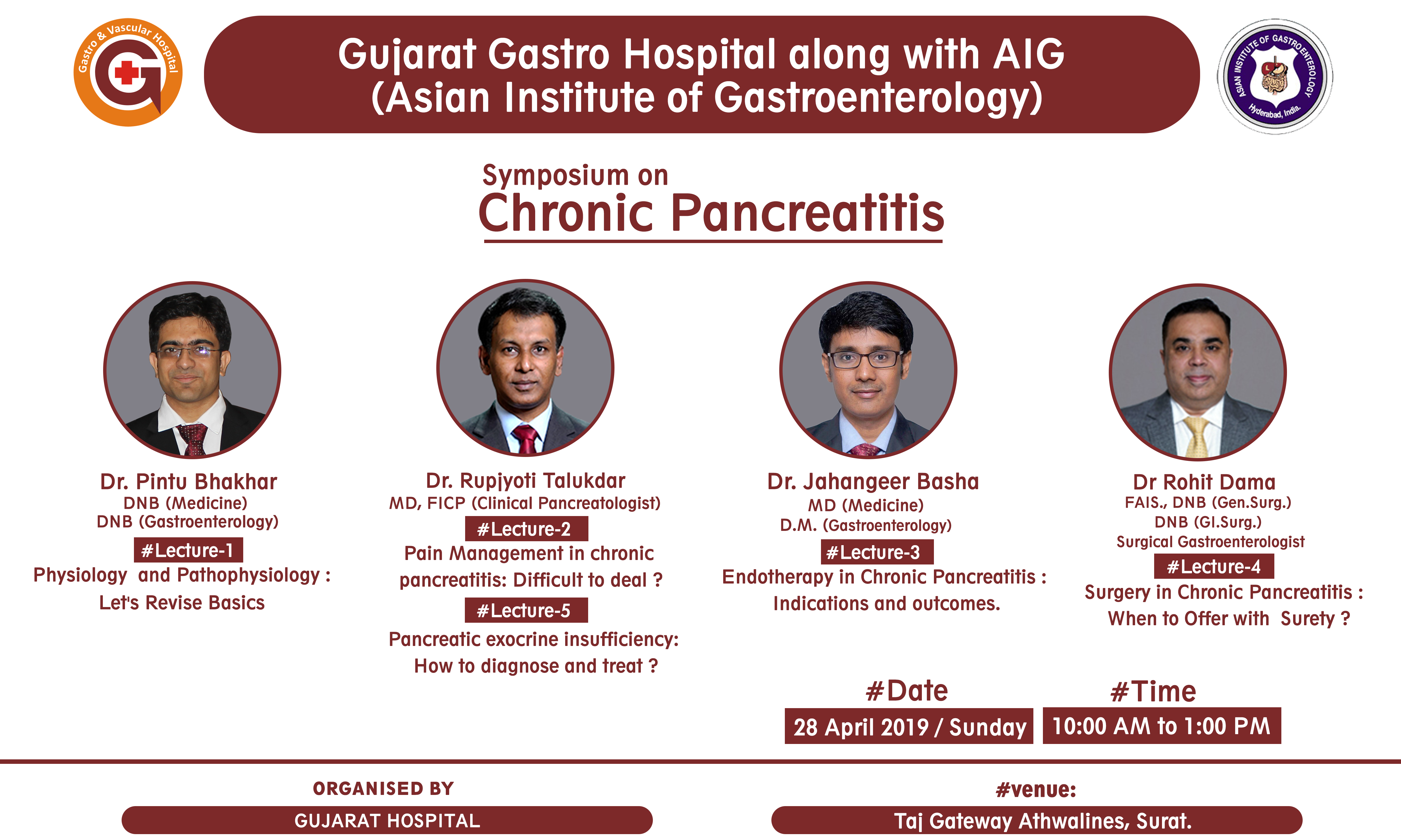 Conducted Symposium on  Chronic Pancreatitis With  AIG Hospital